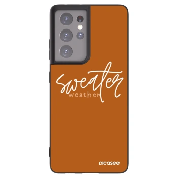 Picasee husă neagră din silicon pentru Samsung Galaxy S21 Ultra 5G G998B - Sweater weather