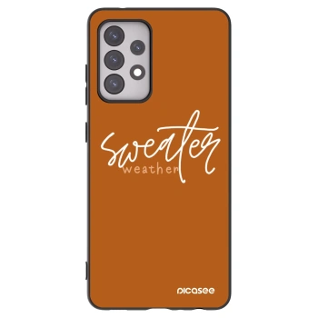Picasee husă neagră din silicon pentru Samsung Galaxy A52 5G A525F - Sweater weather