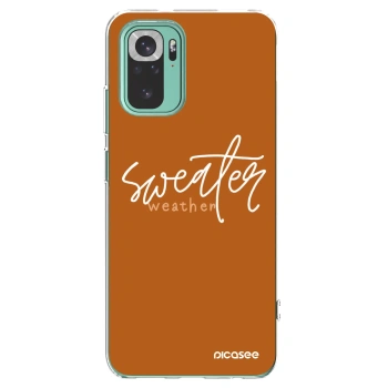 Picasee husă transparentă din silicon pentru Xiaomi Redmi Note 10 Pro - Sweater weather