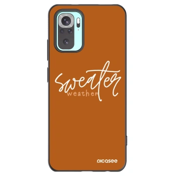 Picasee husă neagră din silicon pentru Xiaomi Redmi Note 10 Pro - Sweater weather