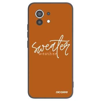 Picasee husă neagră din silicon pentru Xiaomi Mi 11 - Sweater weather