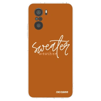 Picasee husă transparentă din silicon pentru Xiaomi Poco F3 - Sweater weather