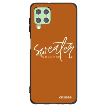 Picasee husă neagră din silicon pentru Samsung Galaxy A22 A225F 4G - Sweater weather