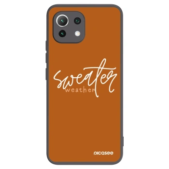 Picasee husă neagră din silicon pentru Xiaomi 11 Lite 5G NE - Sweater weather