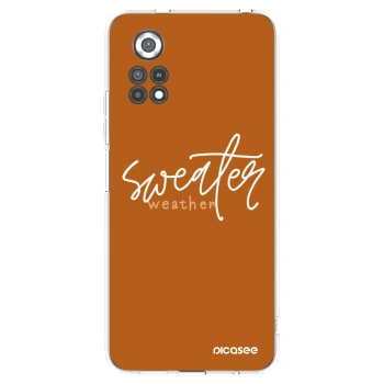 Picasee husă transparentă din silicon pentru Xiaomi Poco X4 Pro 5G - Sweater weather