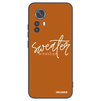 Picasee husă neagră din silicon pentru Xiaomi 12 Pro - Sweater weather