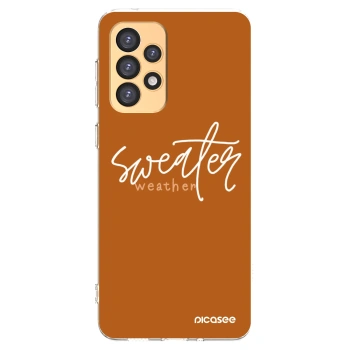 Picasee husă transparentă din silicon pentru Samsung Galaxy A33 5G A336 - Sweater weather
