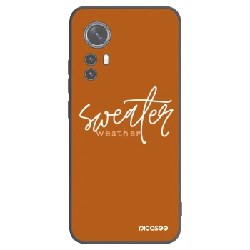 Picasee husă neagră din silicon pentru Xiaomi 12X - Sweater weather