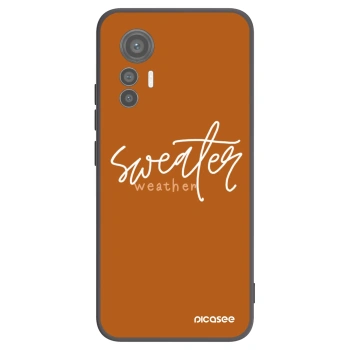 Picasee husă neagră din silicon pentru Xiaomi 12 Lite - Sweater weather