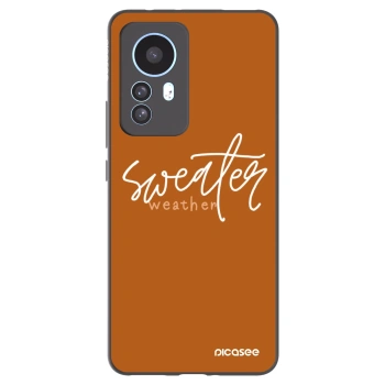 Picasee husă neagră din silicon pentru Xiaomi 12T - Sweater weather