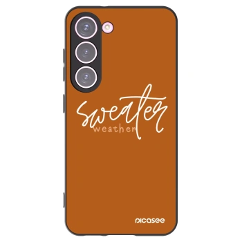 Picasee husă neagră din silicon pentru Samsung Galaxy S23 5G - Sweater weather