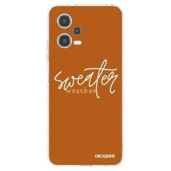 Picasee husă transparentă din silicon pentru Xiaomi Redmi Note 12 5G - Sweater weather