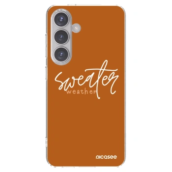 Picasee husă transparentă din silicon pentru Samsung Galaxy S24 S921B 5G - Sweater weather