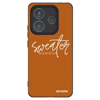 Picasee husă neagră din silicon pentru Xiaomi Redmi Note 14 5G - Sweater weather