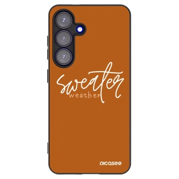 Picasee husă neagră din silicon pentru Samsung Galaxy S25 5G - Sweater weather
