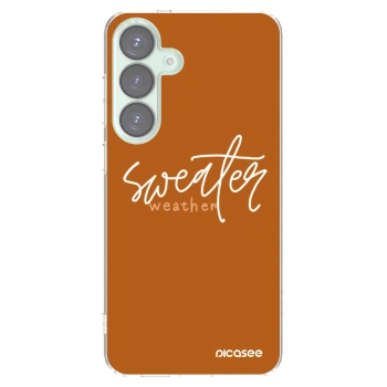 Picasee husă transparentă din silicon pentru Samsung Galaxy S25+ 5G - Sweater weather