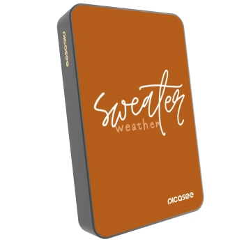 Picasee Powerbank cu MagSafe 10 000 mAh Gri - Sweater weather