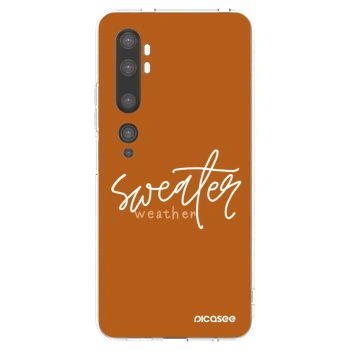Picasee husă transparentă din silicon pentru Xiaomi Mi Note 10 (Pro) - Sweater weather