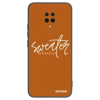 Picasee husă neagră din silicon pentru Xiaomi Redmi Note 9 Pro - Sweater weather