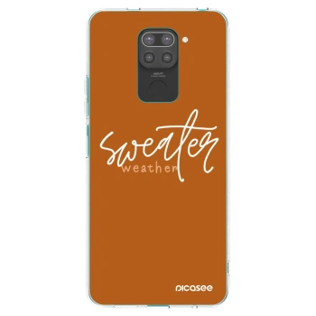 Picasee husă neagră din silicon pentru Xiaomi Redmi Note 9 - Sweater weather
