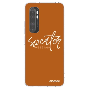 Picasee husă transparentă din silicon pentru Xiaomi Mi Note 10 Lite - Sweater weather