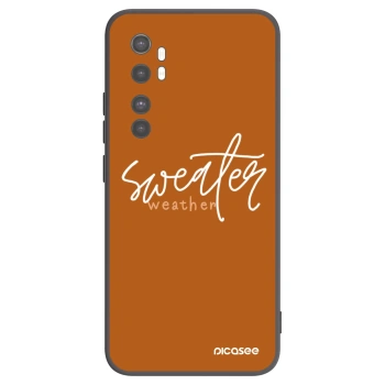 Picasee husă neagră din silicon pentru Xiaomi Mi Note 10 Lite - Sweater weather