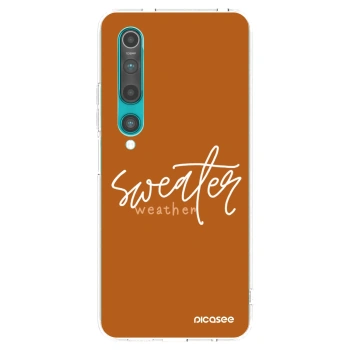 Picasee husă transparentă din silicon pentru Xiaomi Mi 10 - Sweater weather