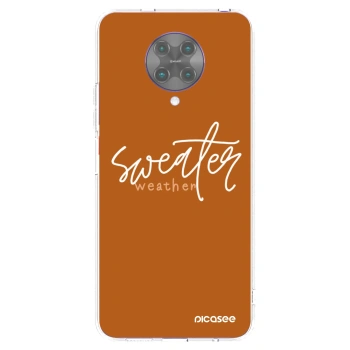 Picasee husă transparentă din silicon pentru Xiaomi Poco F2 Pro - Sweater weather