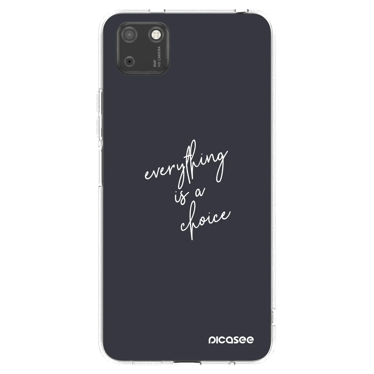 Picasee husă transparentă din silicon pentru Huawei Y5P - Everything is a choice