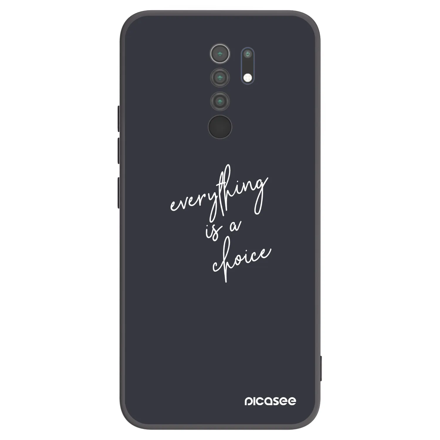 Picasee husă neagră din silicon pentru Xiaomi Redmi 9 - Everything is a choice