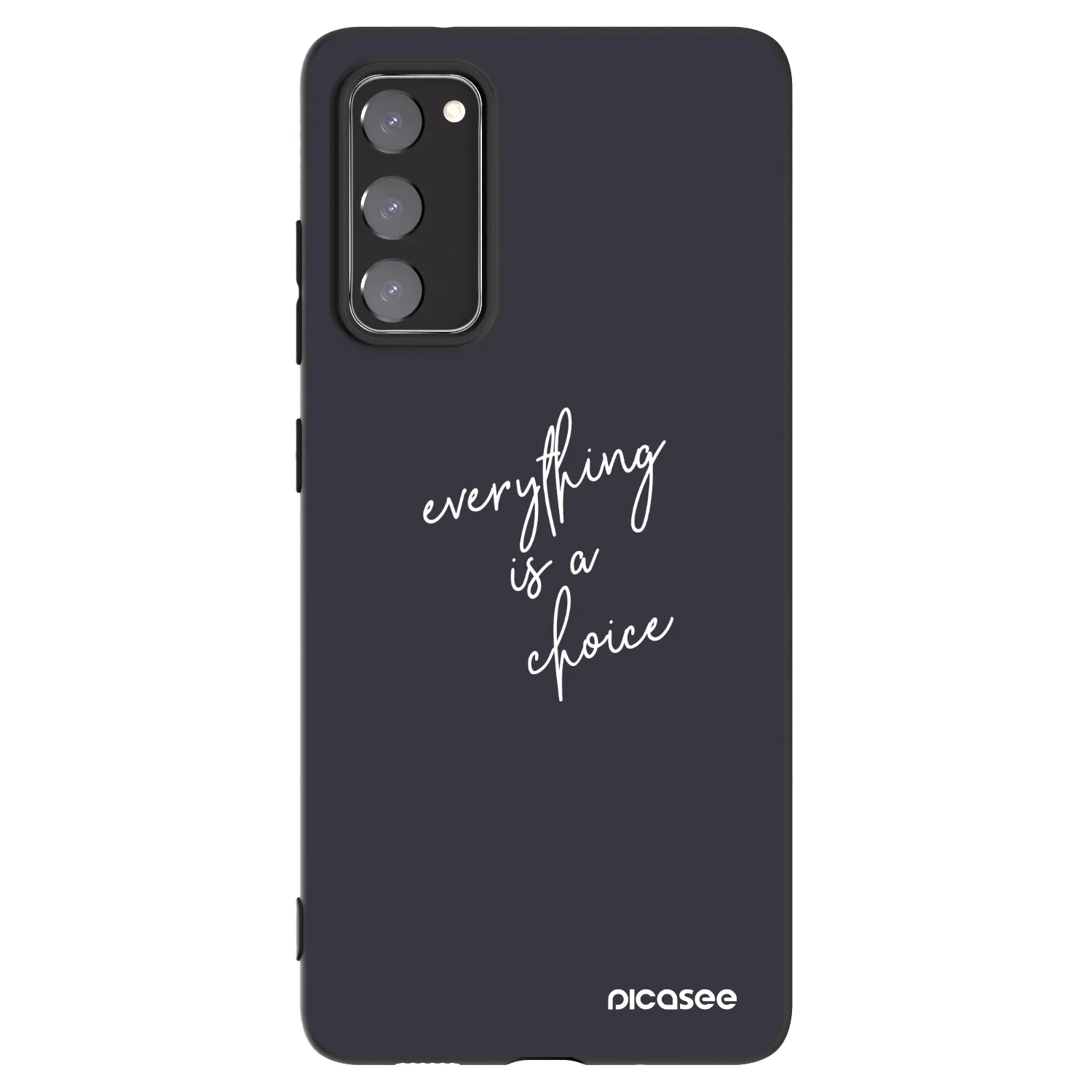 Picasee husă neagră din silicon pentru Samsung Galaxy S20 FE - Everything is a choice