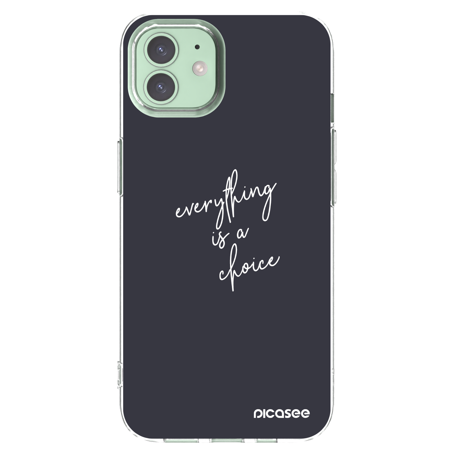Picasee husă transparentă din silicon pentru Apple iPhone 12 Pro - Everything is a choice
