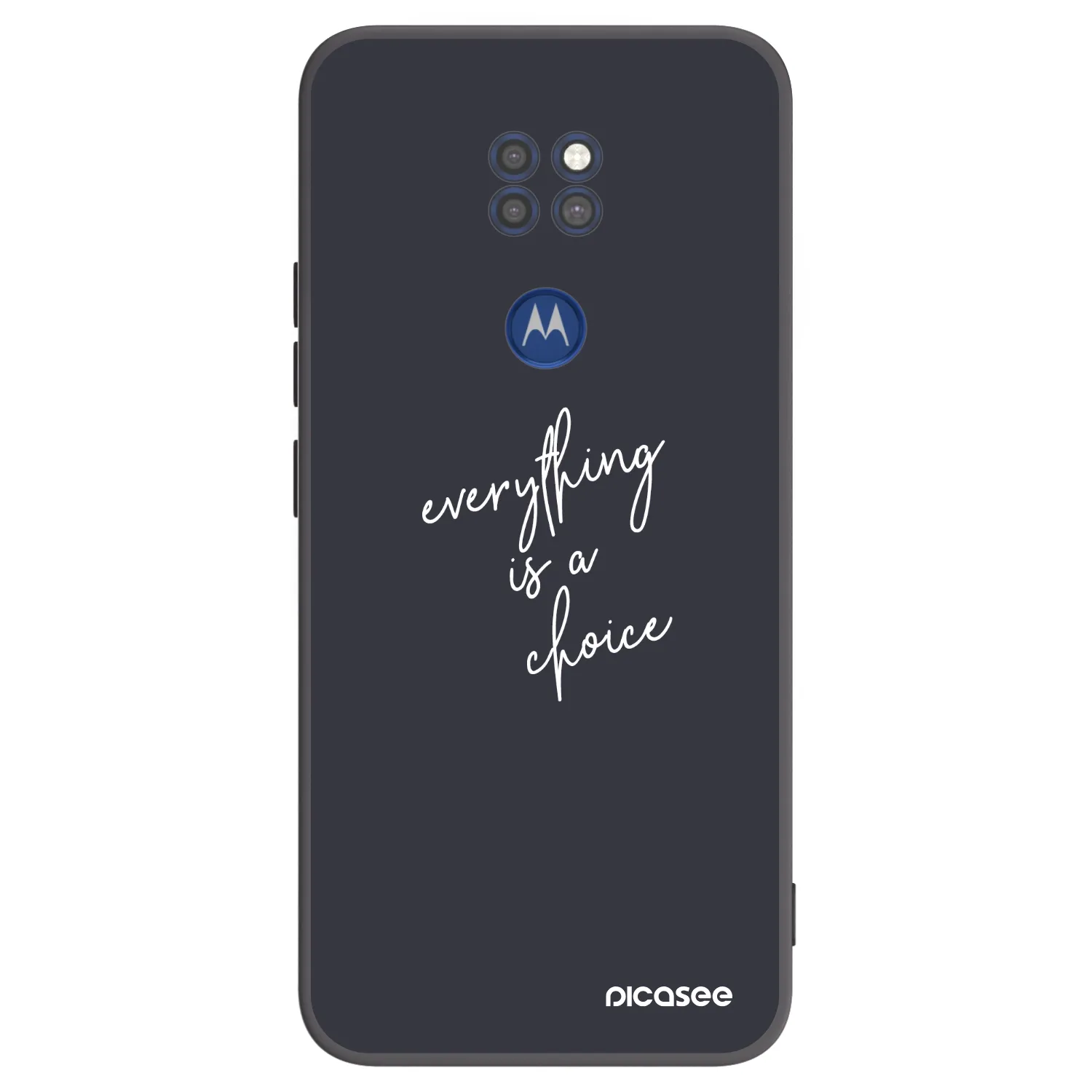 Picasee husă neagră din silicon pentru Motorola Moto G9 Play - Everything is a choice