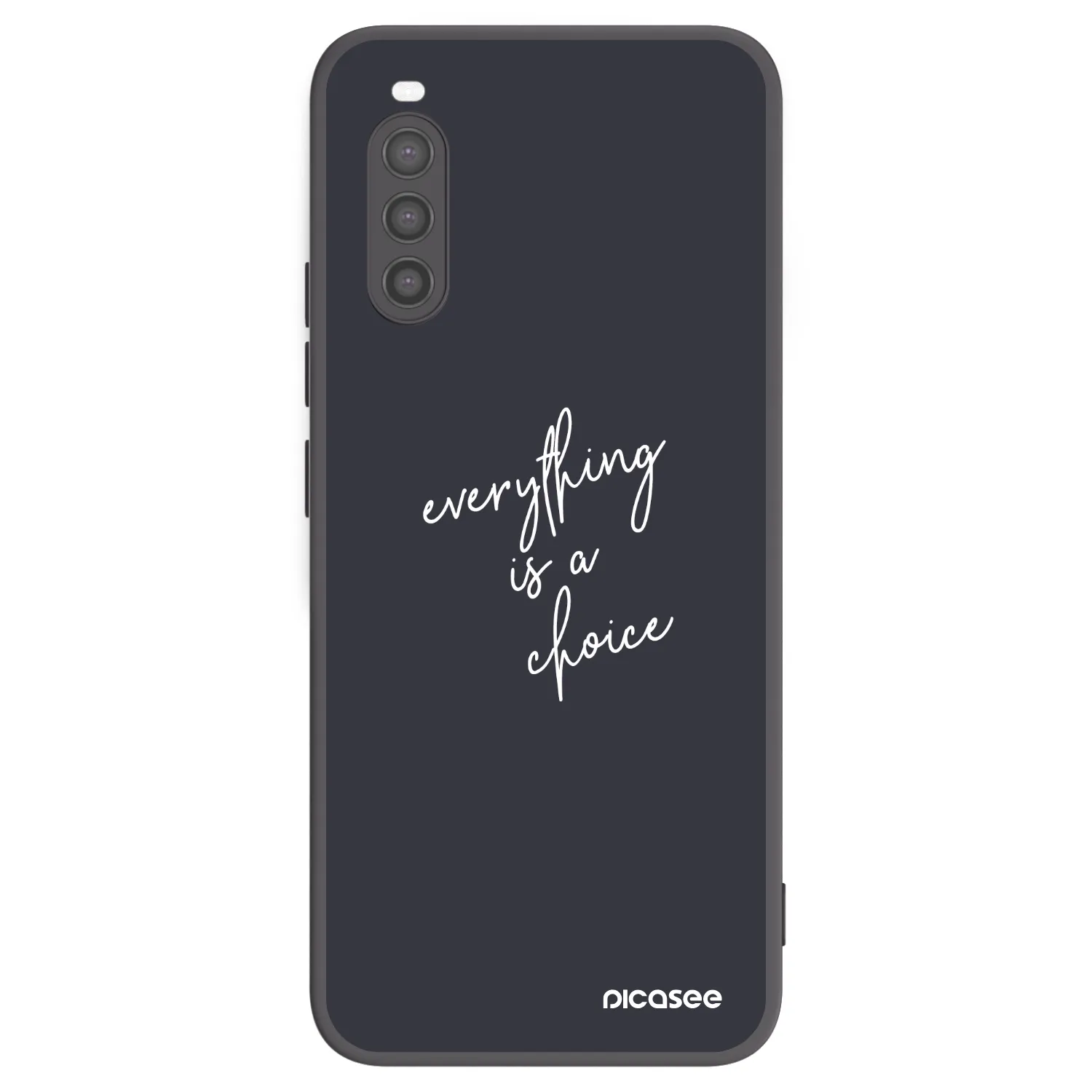 Picasee husă neagră din silicon pentru Sony Xperia 10 II - Everything is a choice