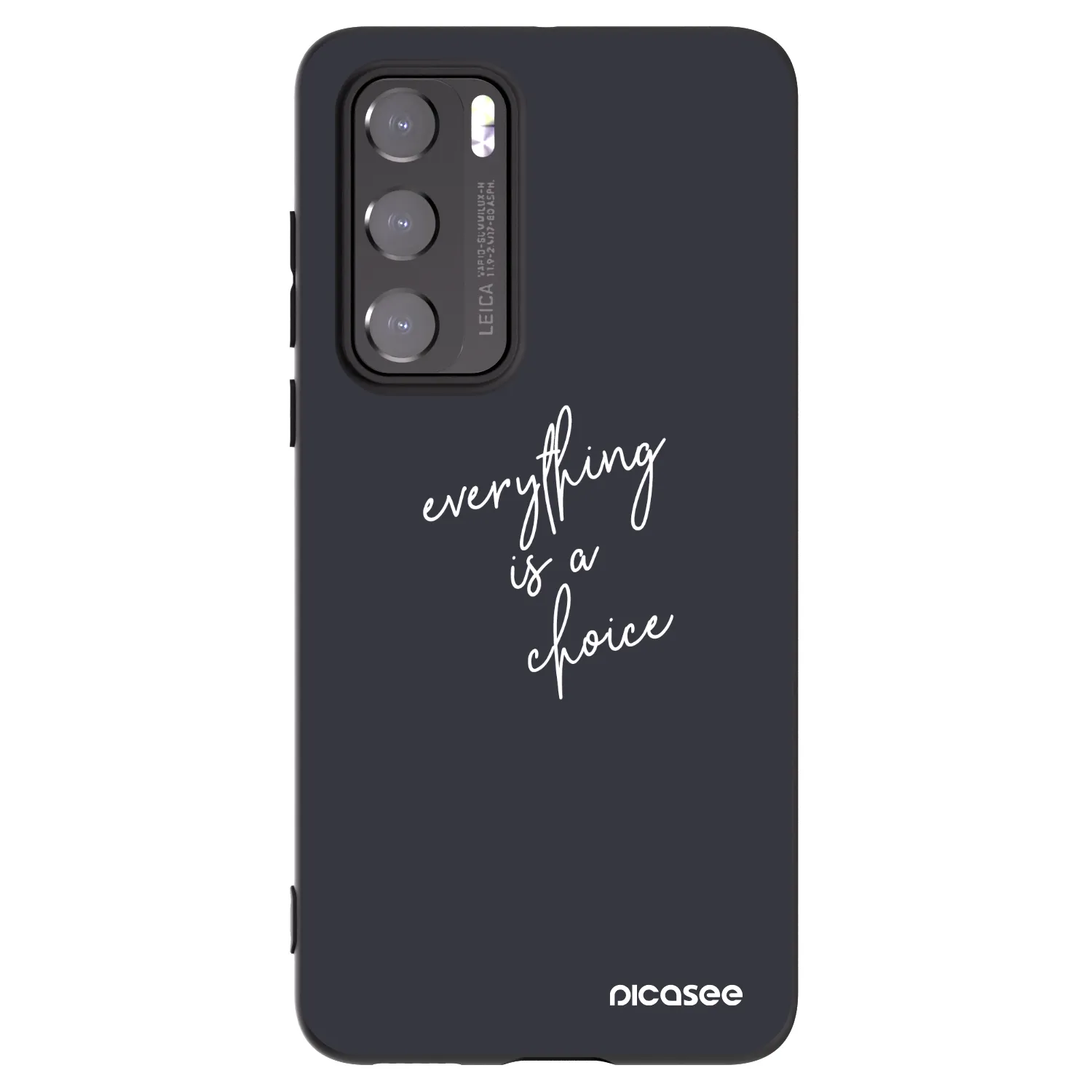 Picasee husă neagră din silicon pentru Huawei P40 - Everything is a choice