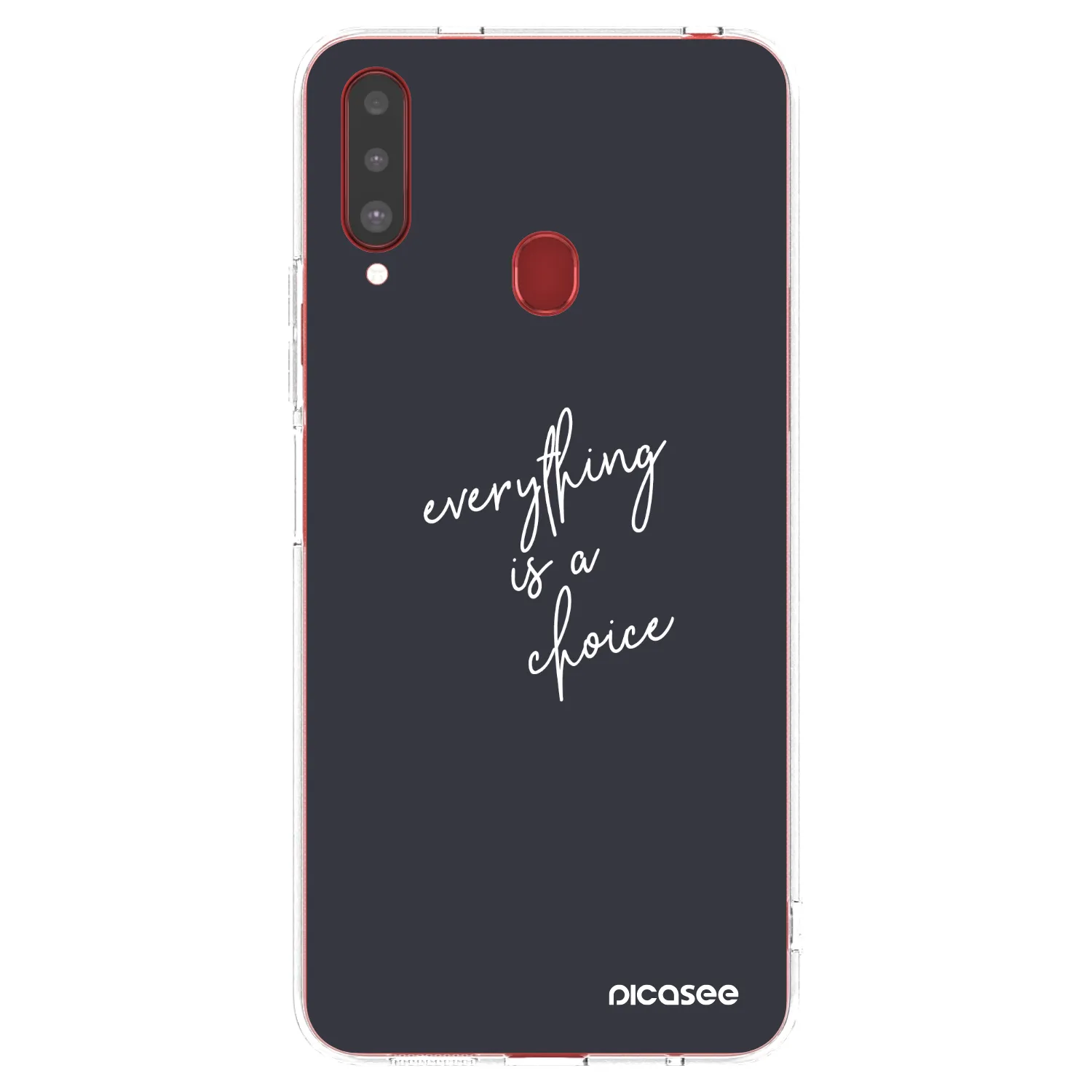 Picasee husă transparentă din silicon pentru Samsung Galaxy A20s - Everything is a choice