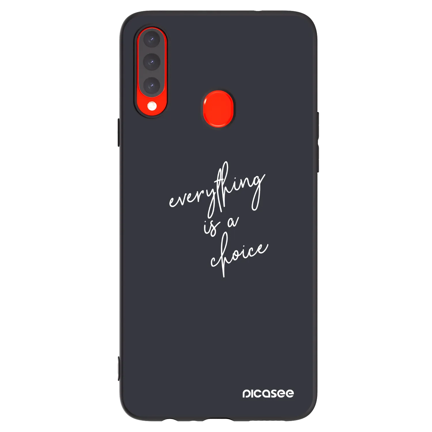 Picasee husă neagră din silicon pentru Samsung Galaxy A20s - Everything is a choice