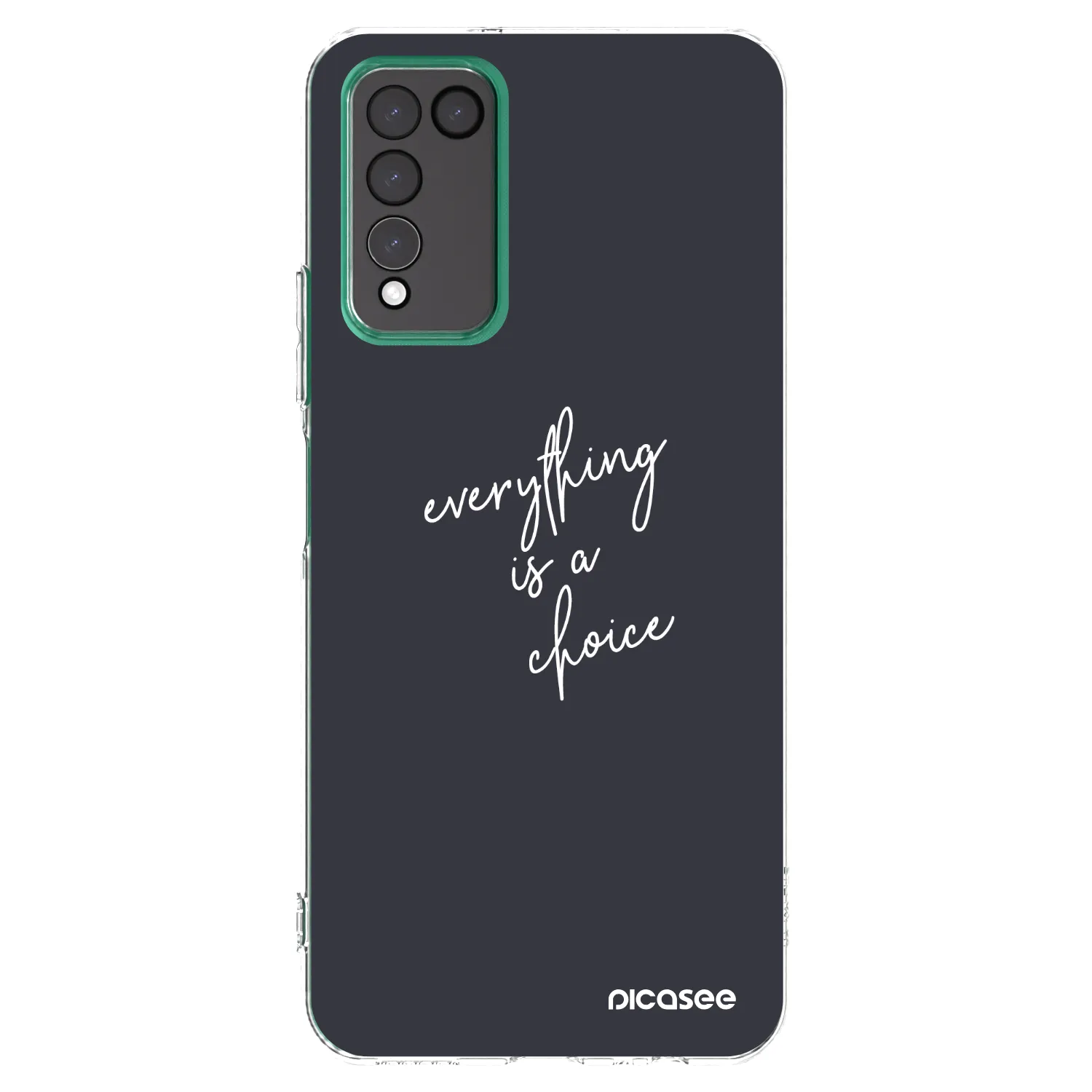 Picasee husă transparentă din silicon pentru Honor 10X Lite - Everything is a choice