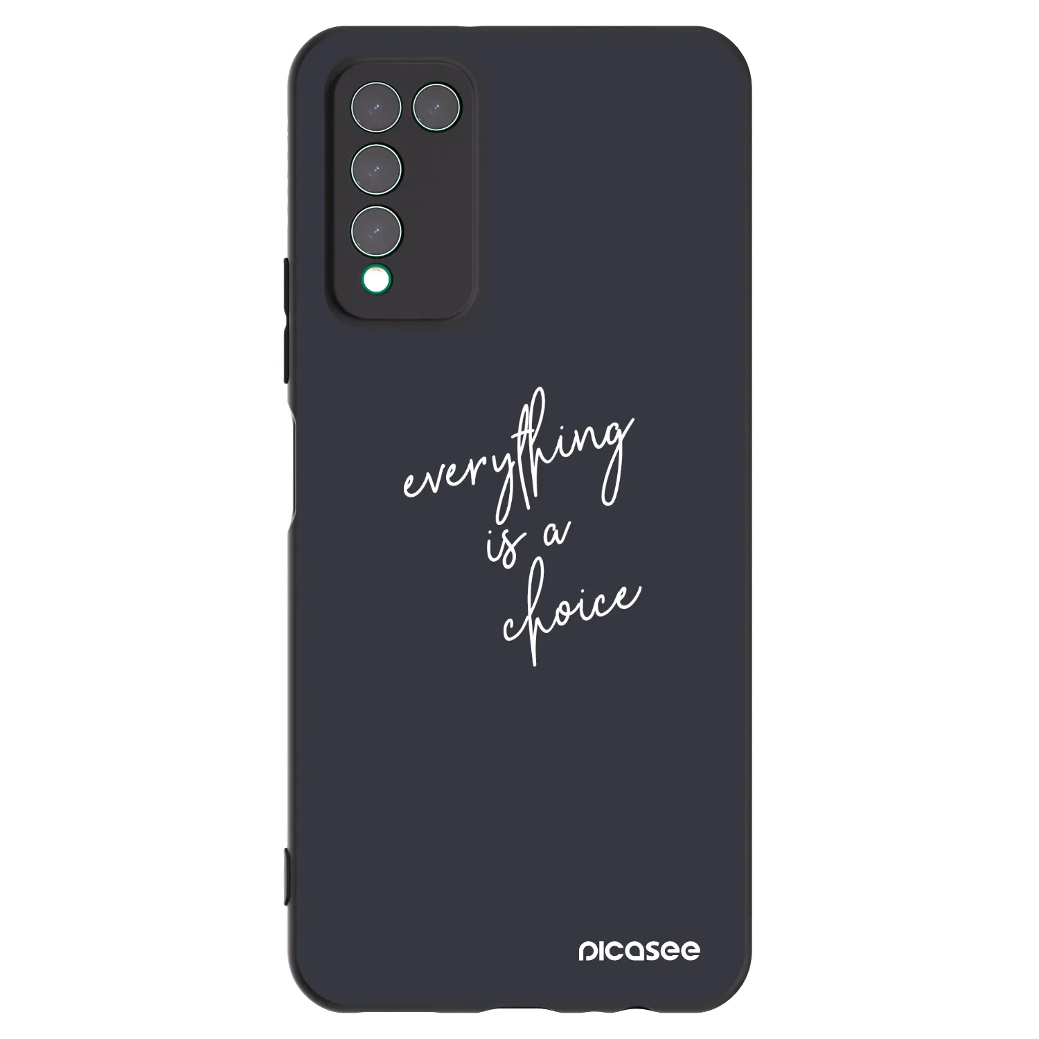 Picasee husă neagră din silicon pentru Honor 10X Lite - Everything is a choice