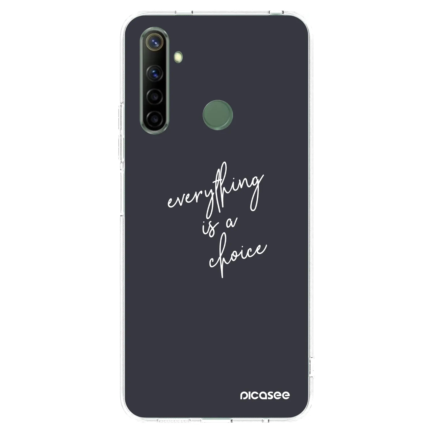 Picasee husă transparentă din silicon pentru Realme 6i - Everything is a choice