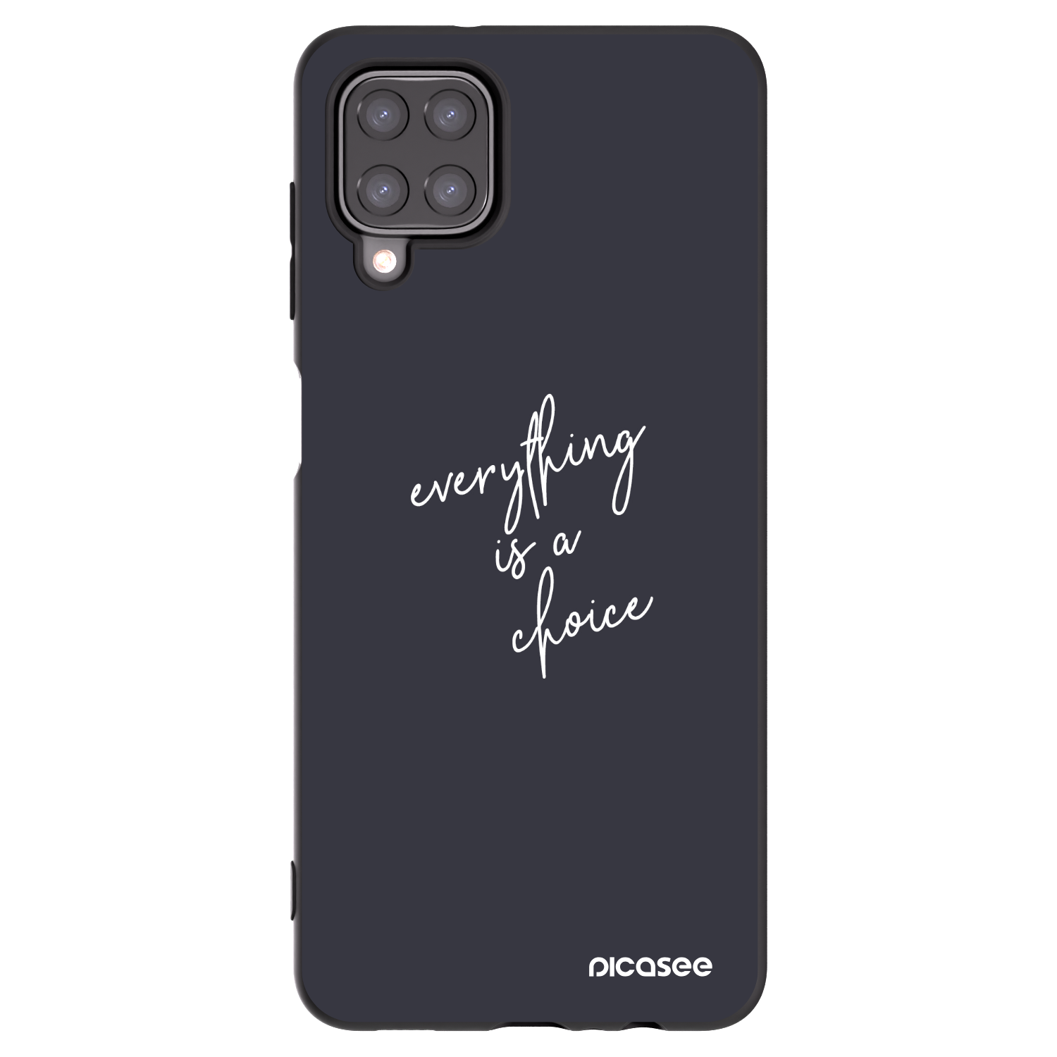 Picasee husă neagră din silicon pentru Samsung Galaxy A12 A125F - Everything is a choice