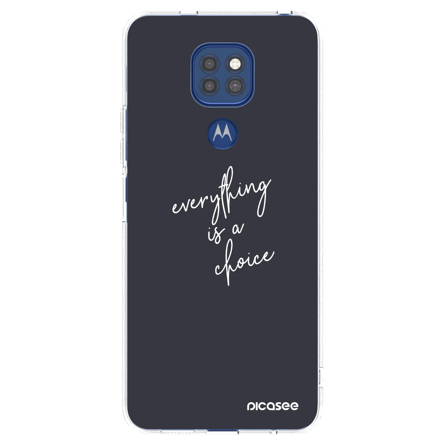 Picasee husă transparentă din silicon pentru Motorola Moto G9 Play - Everything is a choice