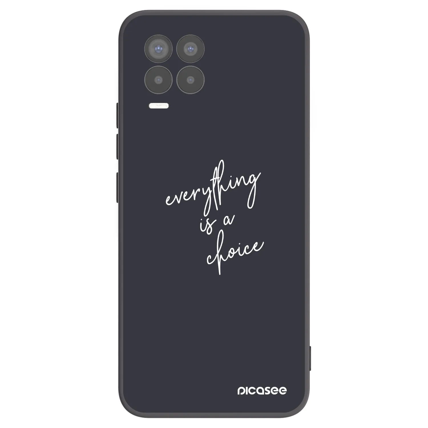 Picasee husă neagră din silicon pentru Realme 8 Pro - Everything is a choice