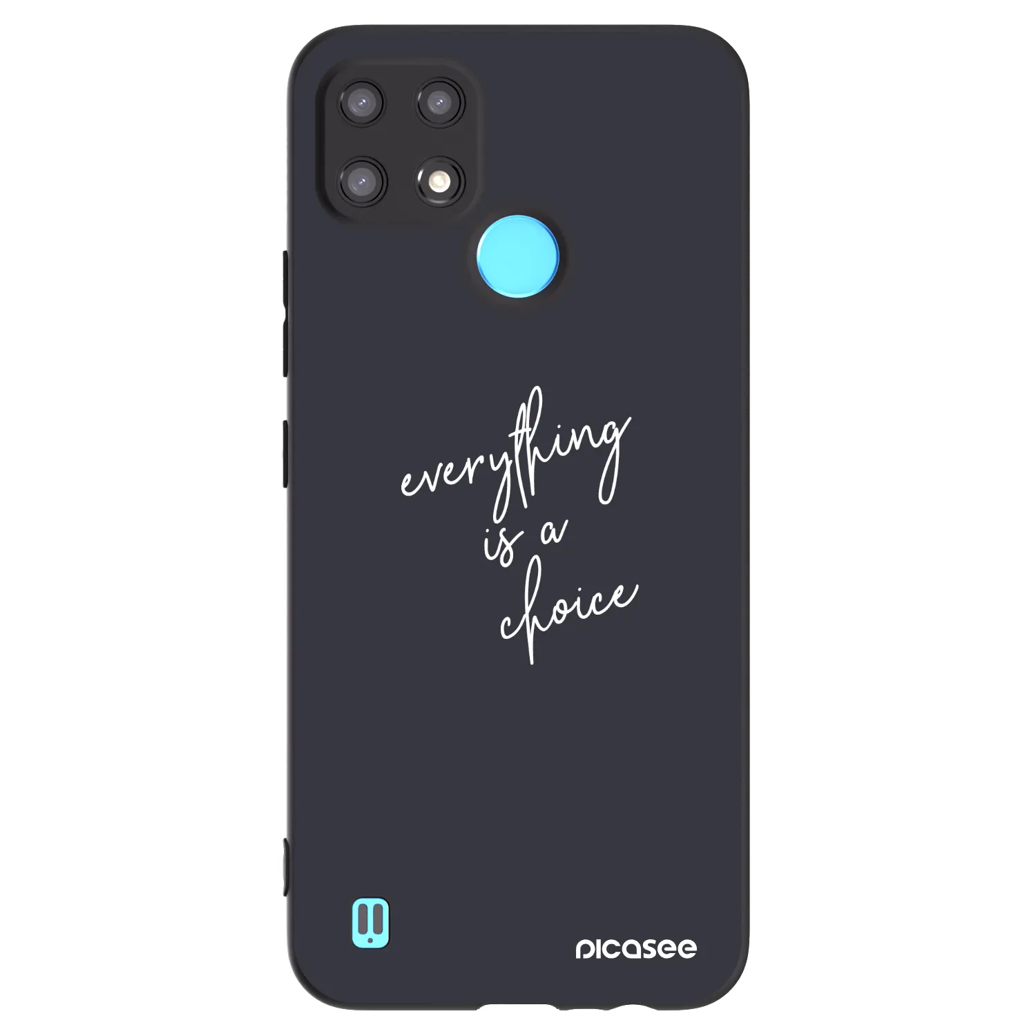 Picasee husă neagră din silicon pentru Realme C21 - Everything is a choice
