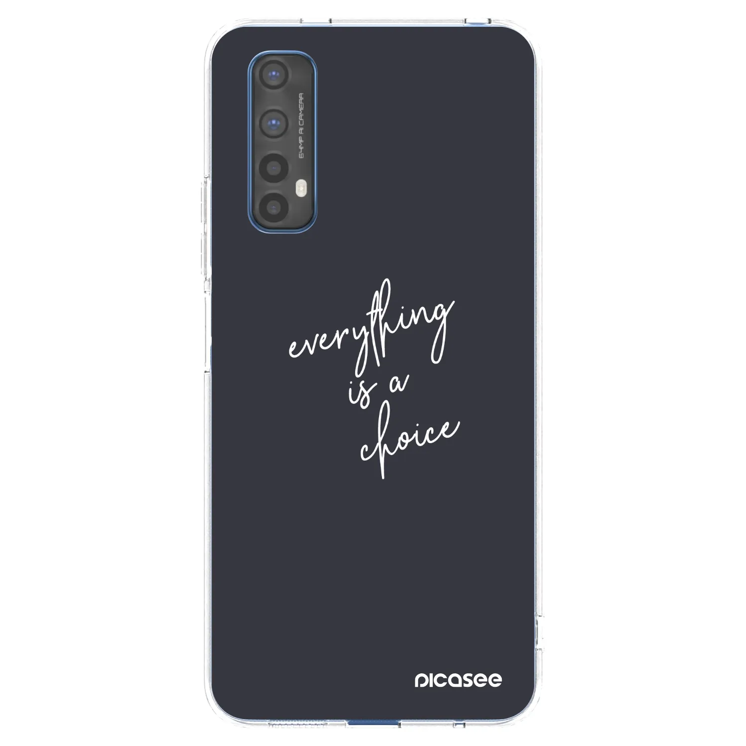 Picasee husă transparentă din silicon pentru Realme 7 - Everything is a choice
