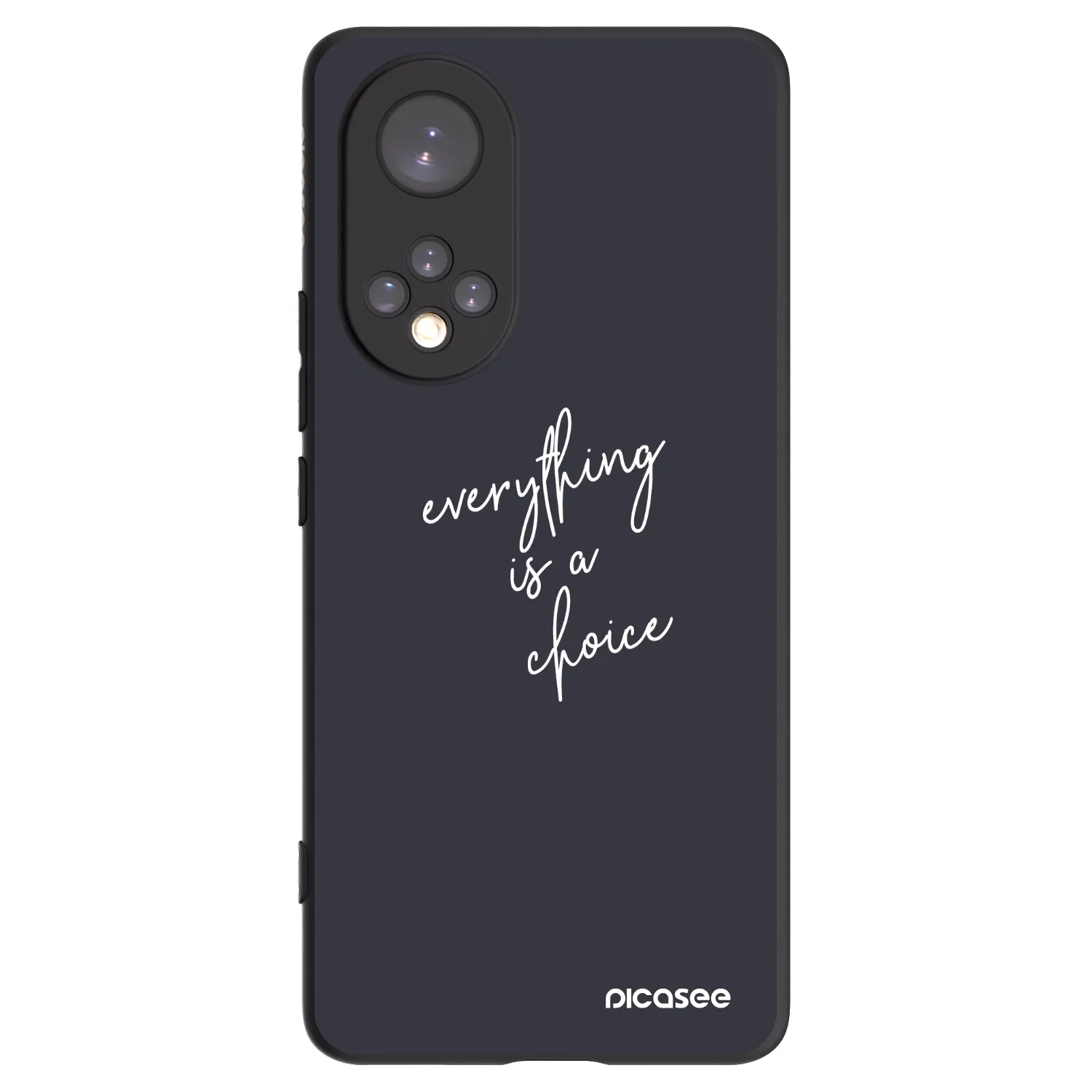 Picasee husă neagră din silicon pentru Huawei Nova 9 - Everything is a choice