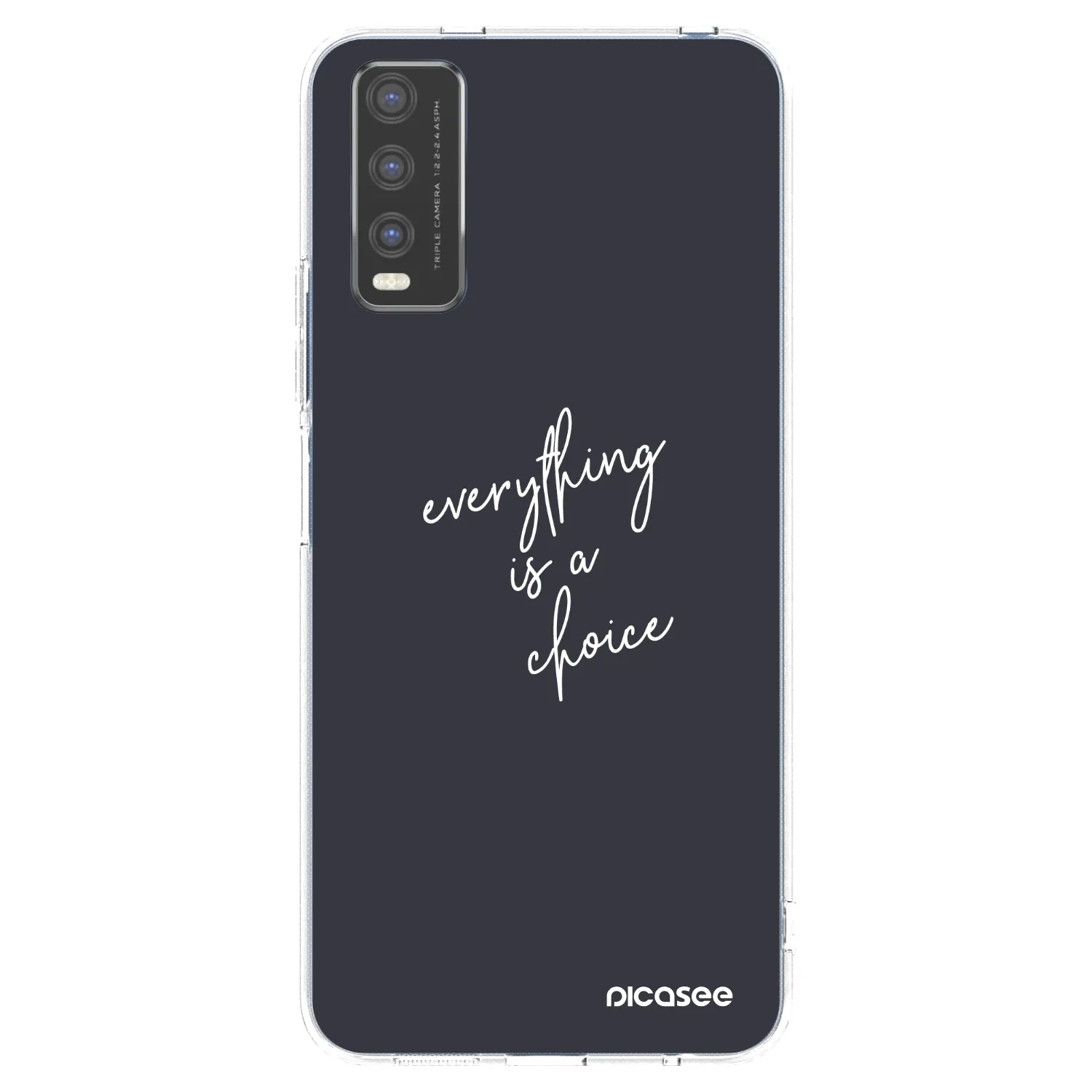 Picasee husă transparentă din silicon pentru Vivo Y20s - Everything is a choice