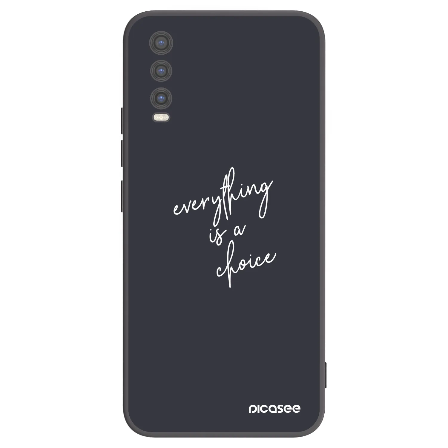 Picasee husă neagră din silicon pentru Vivo Y20s - Everything is a choice
