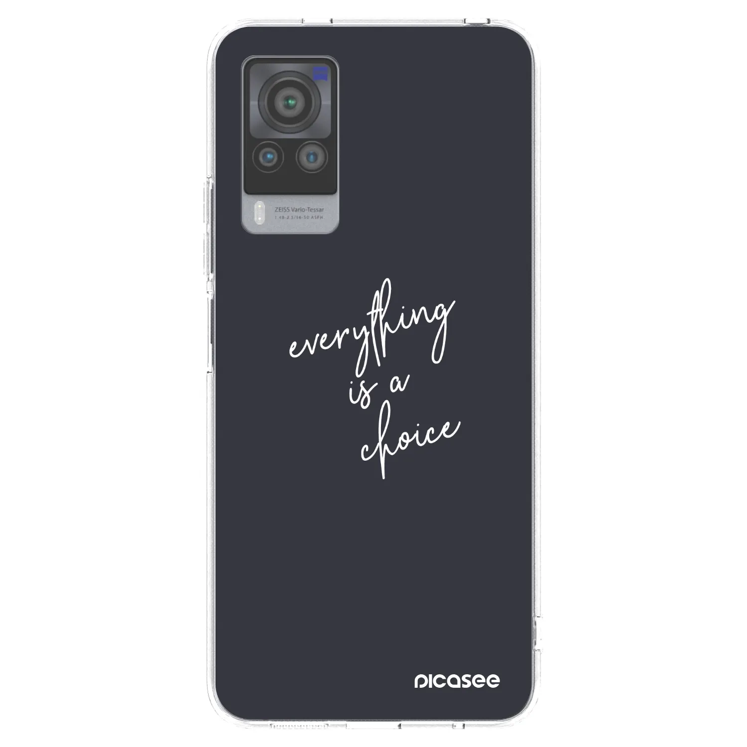 Picasee husă transparentă din silicon pentru Vivo X60 Pro 5G - Everything is a choice