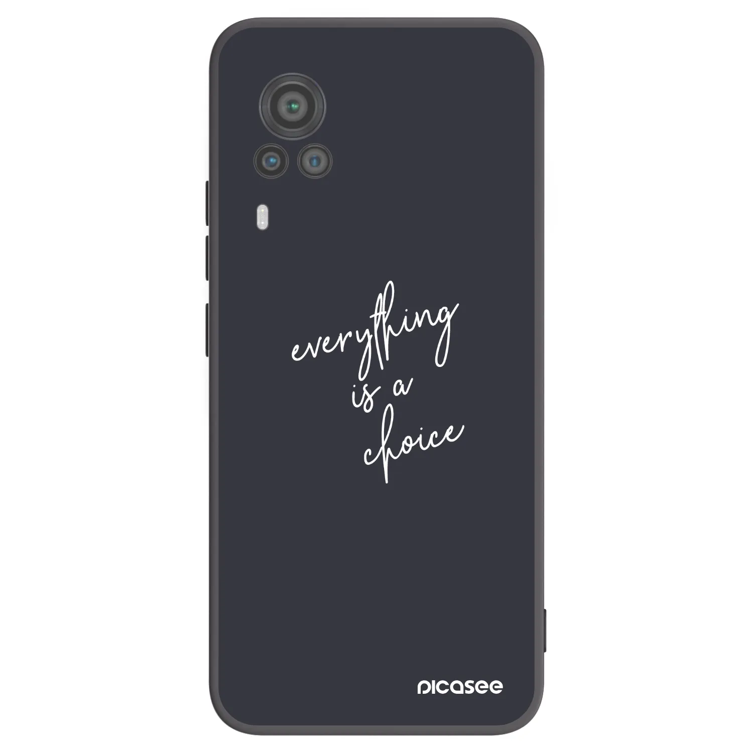 Picasee husă neagră din silicon pentru Vivo X60 Pro 5G - Everything is a choice